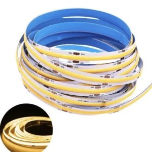 Fita Led COB 320 leds 5 MT 6000k 12v 3528