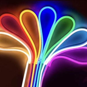 FITA LED NEON LARANJA 12V ROLO 5M