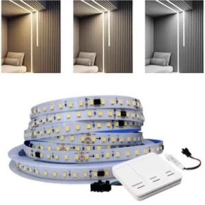 FITA LED DIGITAL 24V SEQUENCIAL 120L 3000K 10 MT C CENTRAL E CONTROLE TB5103 LUCK