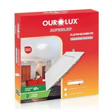 Painel 40x40 De Embutir Qd. 32w 6000K OUROLUX ABS