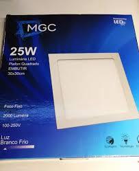 PAINEL LED 30X30 25WTS EMBUTIR QD 6500K ALUMINIO MEGA MGC