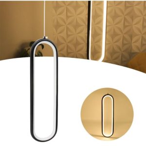 PENDENTE LED OVAL 3000K 8018