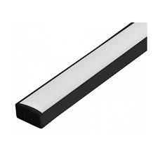 PERFIL DE LED 2MTS SOBREPOR PRETO 17x07