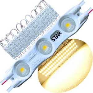 MÓDULO COM LENTE 3 PONTOS 3000K 1,5W 12V IPP66