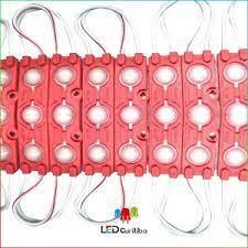 MÓDULO COM LENTE VERMELHO 3 PONTOS 1,5W 12V IP66