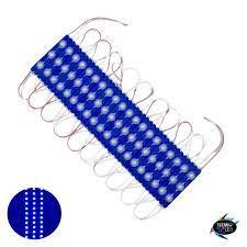 MÓDULO COM LENTE AZUL 3 PONTOS 1,5W 12V IP66
