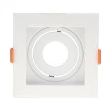 SPOT RECUADO PVC MR16 BRANCO