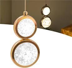 PENDENTE BOLA DUPLA CRISTAL LED 3000k/4000K/6000K