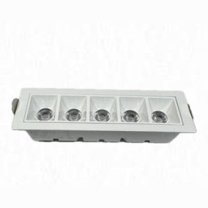 SPOT PICCO 5 PONTOS 10WTS BRANCO 3000K ALUMINIO