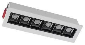 SPOT PICCO 5 PONTOS 10WTS BRANCO E PRETO 3000K ALUMINIO