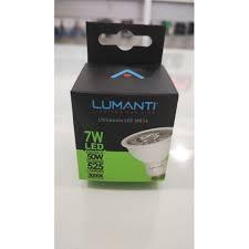 LÂMPADA GU10 MR-16 3000K 7W LUMANTI