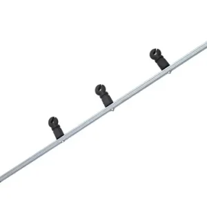 HASTE FERRO 4 ISOL GANCHO  PRETO